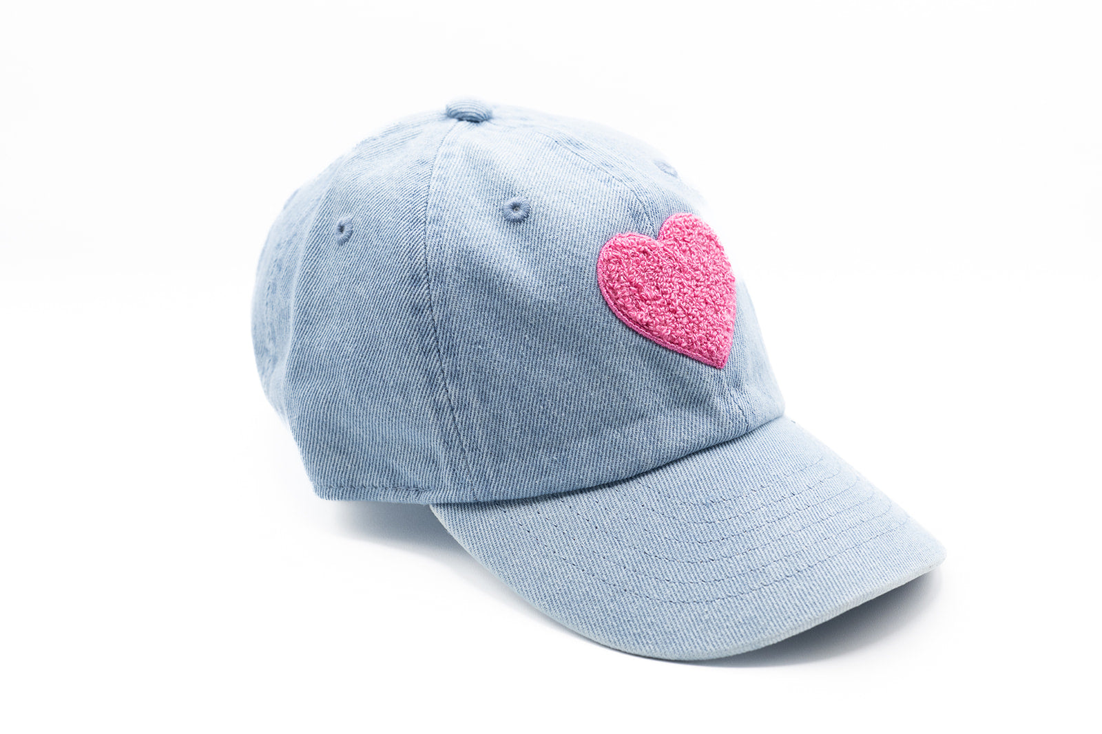 Denim Terry Heart Hat