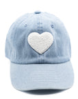 Denim Terry Heart Hat