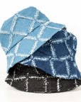 Diamond Print Bucket Hat