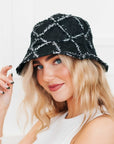 Diamond Print Bucket Hat