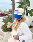 Booked and Busy - Royal Blue Vintage Trucker Hat - My Pampered Life Seattle