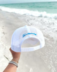 Welcome to Paradise - White Vintage Trucker Hat - My Pampered Life Seattle
