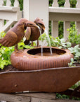 Park Hill Folk Art Crows Fountain