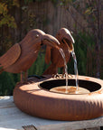 Park Hill Folk Art Crows Fountain