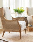 Monica Cane Back Wing Chair