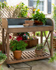 Park Hill Zinc Top Potting Table