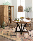 Elba Round Wood Dining Table