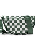 Olivia Nylon Check Foldover Crossbody