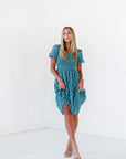 Aurora Dress in Teal