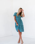 Aurora Dress in Teal