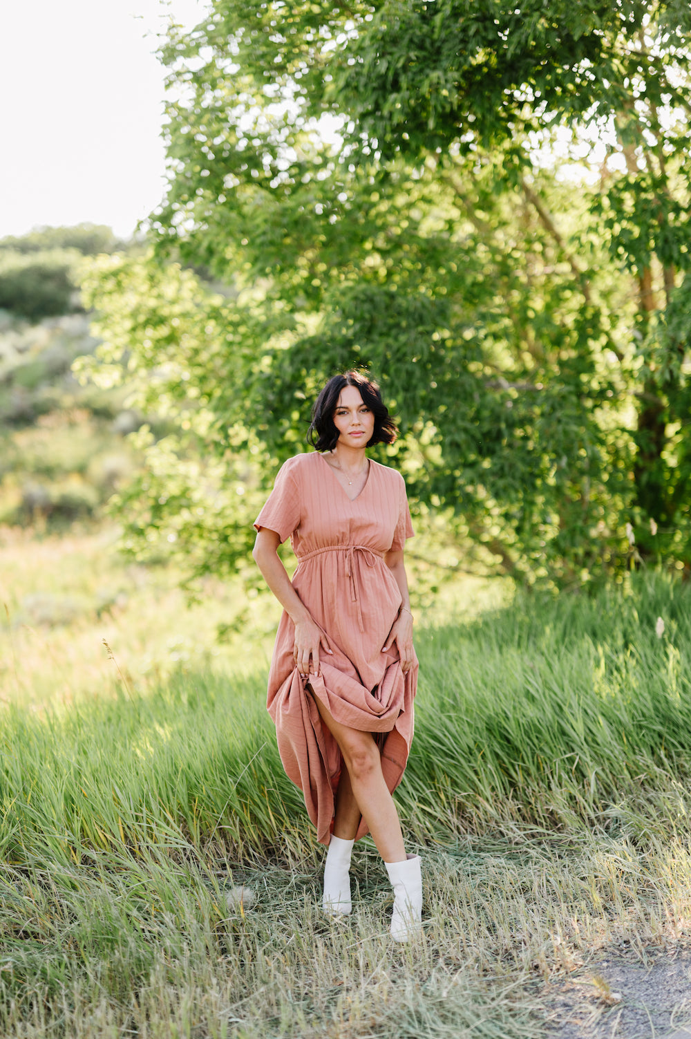 Lula Dress in Camel