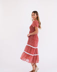 Isla Dress in Red