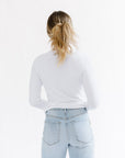 Karli Long Sleeve Top in White