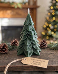 Evergreen Forest Christmas Green Tree Candle