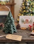 Evergreen Forest Christmas Green Tree Candle