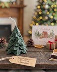 Evergreen Forest Christmas Green Tree Candle