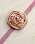 Satin Rose Velvet Sash Necklace