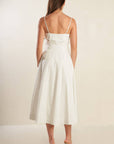 Flying Tomato A Day In The Meadow White Woven Midi Dress