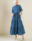 Flying Tomato Absolute Edge Denim Midi Dress