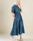 Flying Tomato Absolute Edge Denim Midi Dress