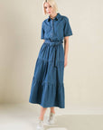 Flying Tomato Absolute Edge Denim Midi Dress