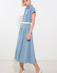 Flying Tomato Soak in the Sun Denim Midi Dress