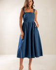 Flying Tomato Figured It Out Denim Midi Dress