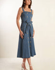 Flying Tomato Urban Dreams Denim Midi Dress