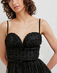 Heart Dot Ballet Tulle Midi Dress