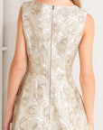 Flying Tomato Gilded Rose Woven Midi Dress
