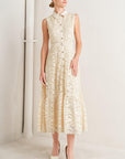 Purely Romantic Woven Lace Midi Dress