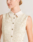 Purely Romantic Woven Lace Midi Dress