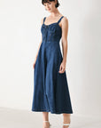 Blue Crush Denim Midi Dress