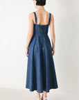 Blue Crush Denim Midi Dress