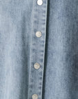 Classic Flow Denim Midi Dress