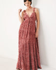 Twilight Rosette Woven Maxi Dress