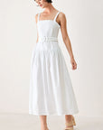 The Weekend in Nantucket Woven Midi Dress