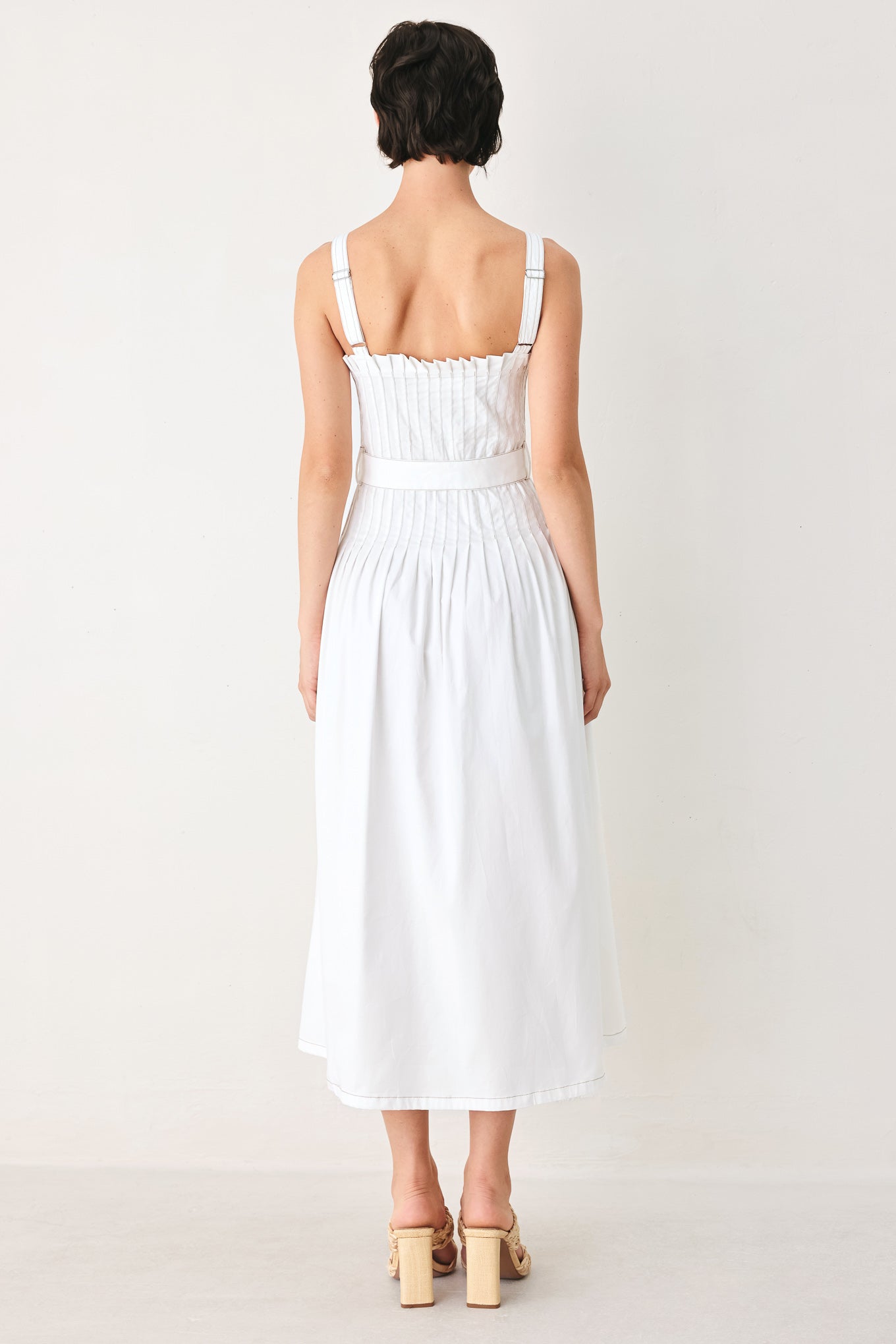 The Weekend in Nantucket Woven Midi Dress