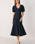 Flying Tomato After Dark Denim Midi Dress