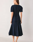 Flying Tomato After Dark Denim Midi Dress