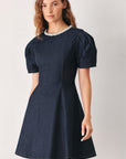 Flying Tomato Sweet Indigo Denim Mini Dress