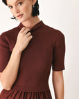 Flying Tomato Autumn Love Story Tiered Midi Dress