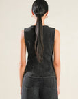 Flying Tomato Mystic Sands Denim Vest