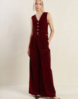 Flying Tomato Coy Charm Velvet Vest