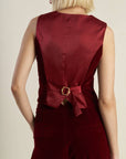 Flying Tomato Coy Charm Velvet Vest