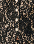 Flying Tomato Lace Theory Black and Camel Lace Vest