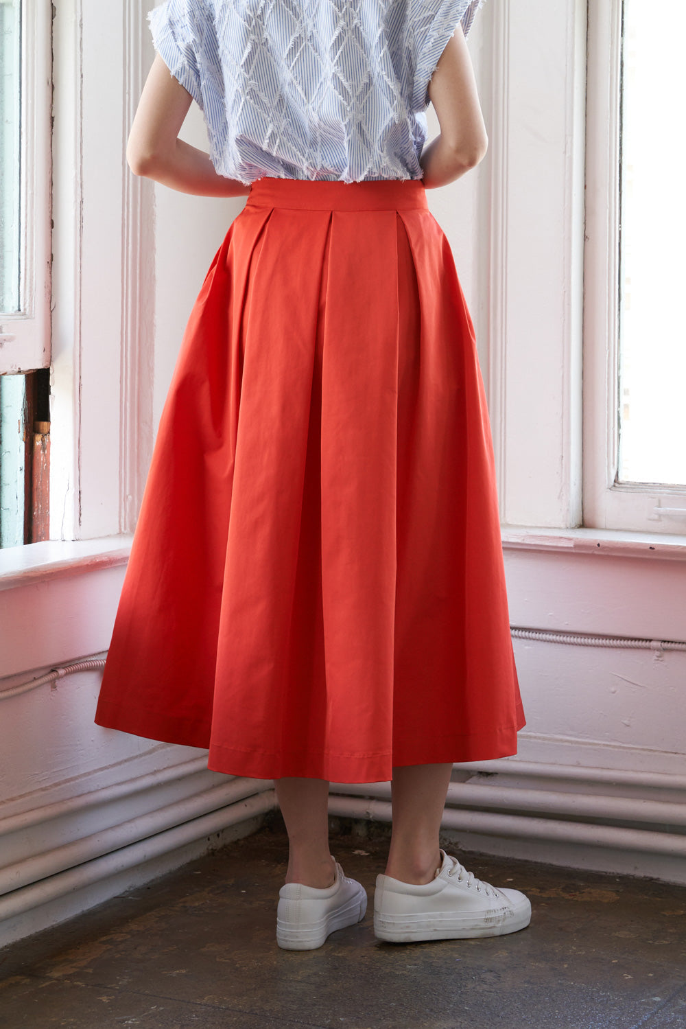 Flying Tomato Love of Mine Woven Midi Skirt