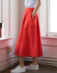 Flying Tomato Love of Mine Woven Midi Skirt