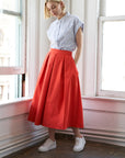 Flying Tomato Love of Mine Woven Midi Skirt