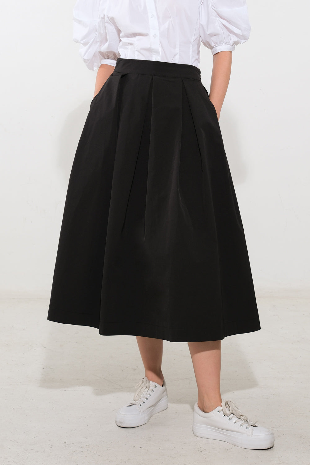 Flying Tomato Love of Mine Woven Midi Skirt